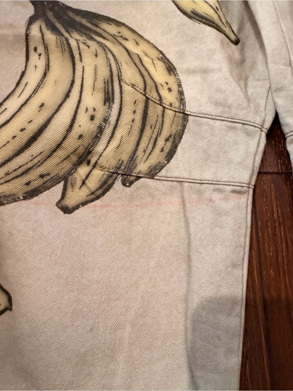 We The Free Beige Wide-Leg Jeans with Banana Print - Picture 2 of 13